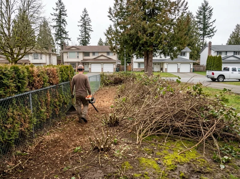 Land Clearing & Blackberry Removal Surrey